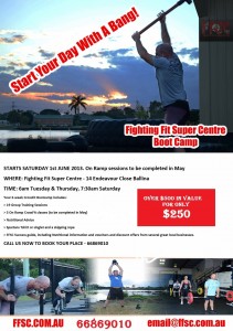 Fighting Fit Boot Camp flyer